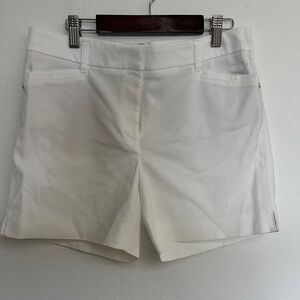 White House Black Market Crisp White Shorts
